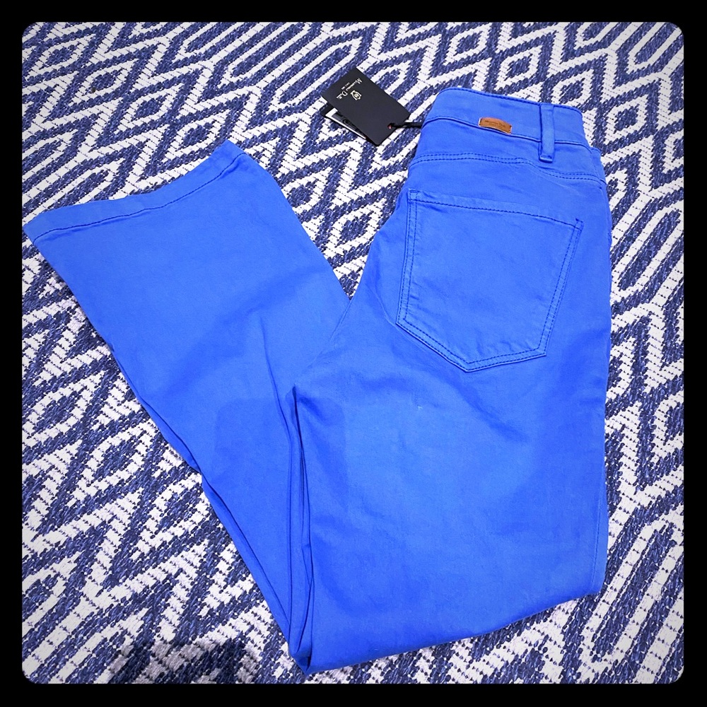 Powder blue skinny cropped jeans Massimo Dotti!